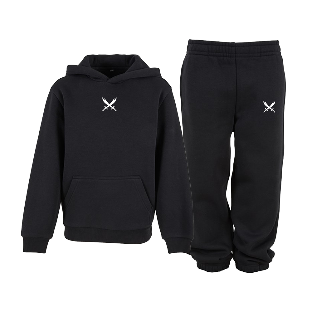 Ghazi Kids GZ1 Embroidered Black Tracksuit