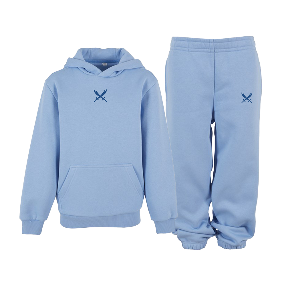 Ghazi Kids GZ1 Embroidered Powder Blue Tracksuit