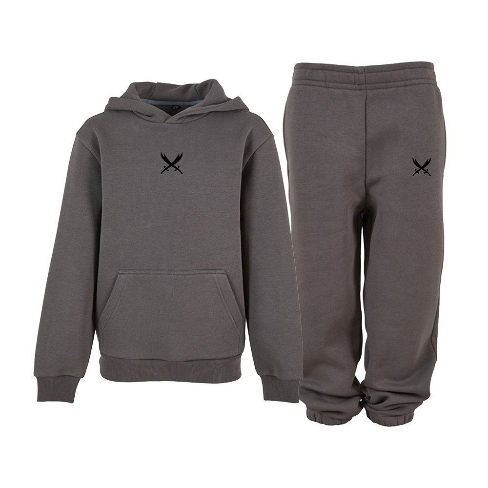 Ghazi Kids GZ1 Embroidered Charcoal Tracksuit