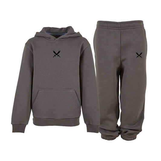 Ghazi Kids GZ1 Embroidered Charcoal Tracksuit