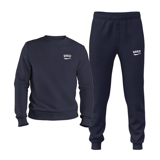Ghazi Recon Mens Navy Blue Sweatshirt & Joggers Set