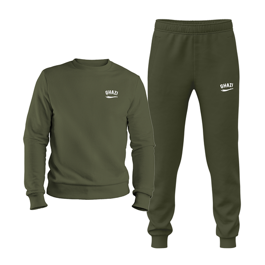 Ghazi Recon Mens Olive Sweatshirt & Joggers Set