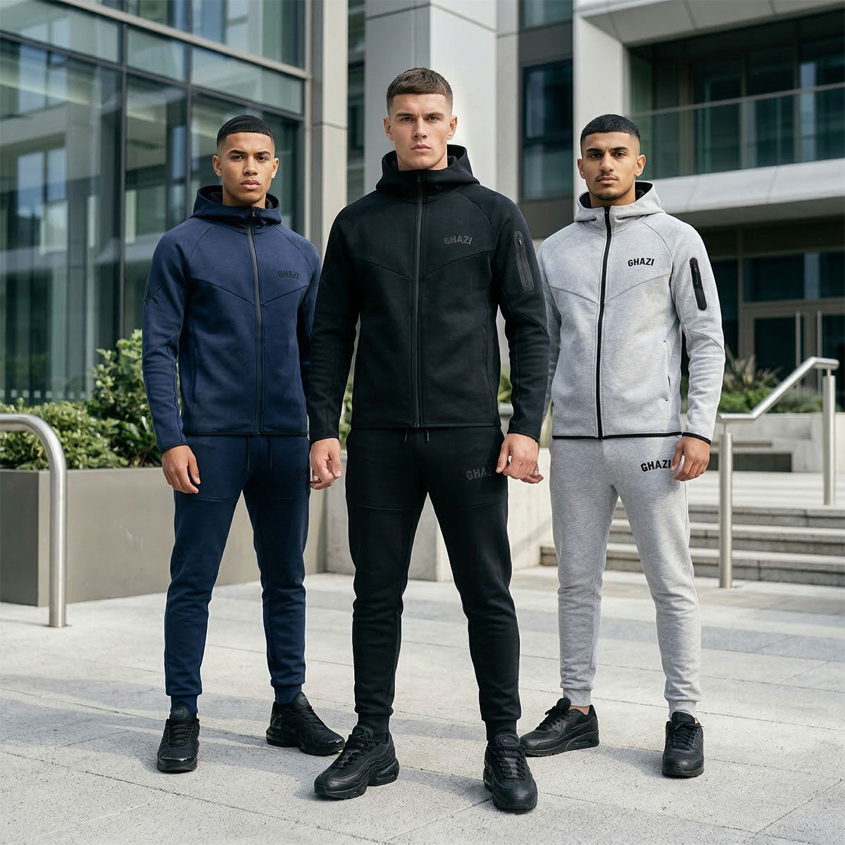 Ghazi Core Tech-Fit Full Zip Hoodie & Joggers Set – Ghazi Online