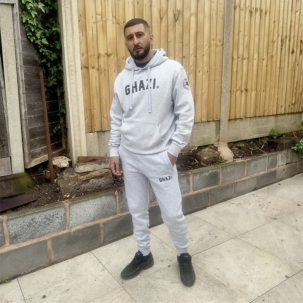 Ghazi Emir Grey Hooded Tracksuit