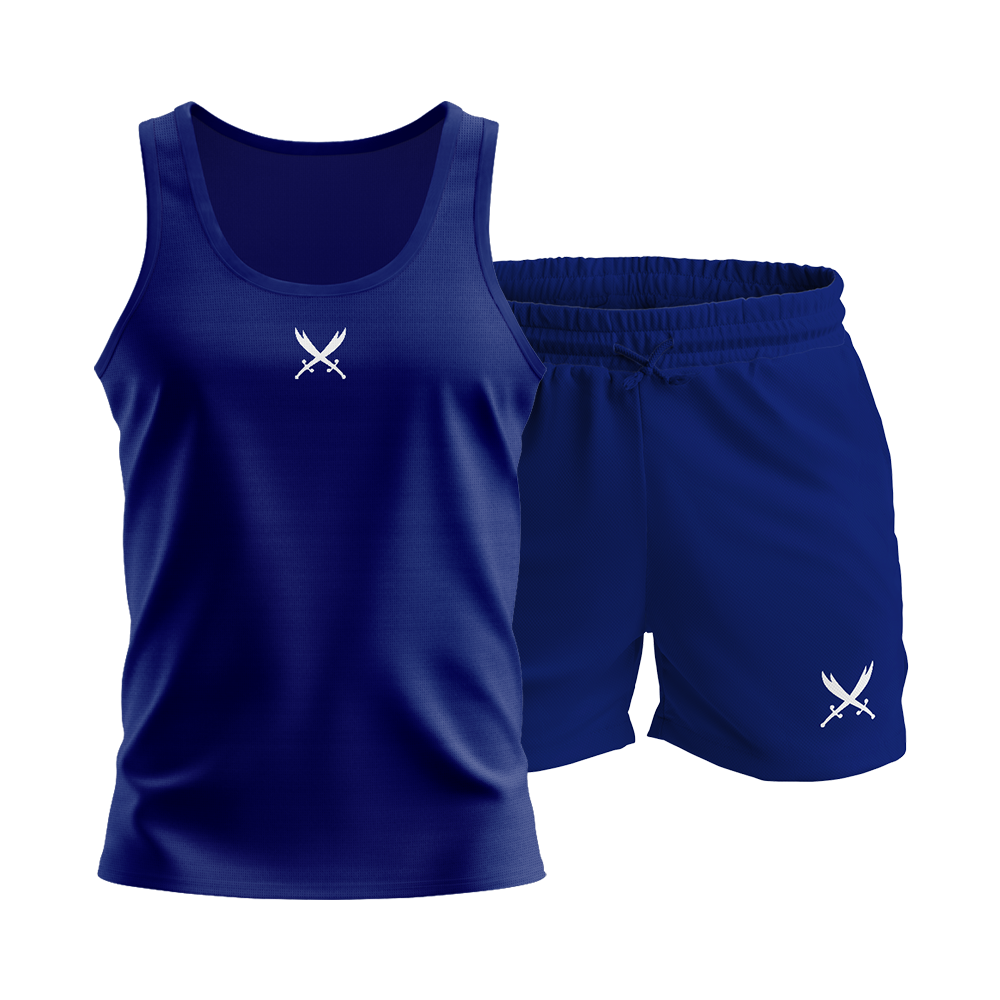 Ghazi GZ1 Tech-Fit Navy Vest & Shorts Set