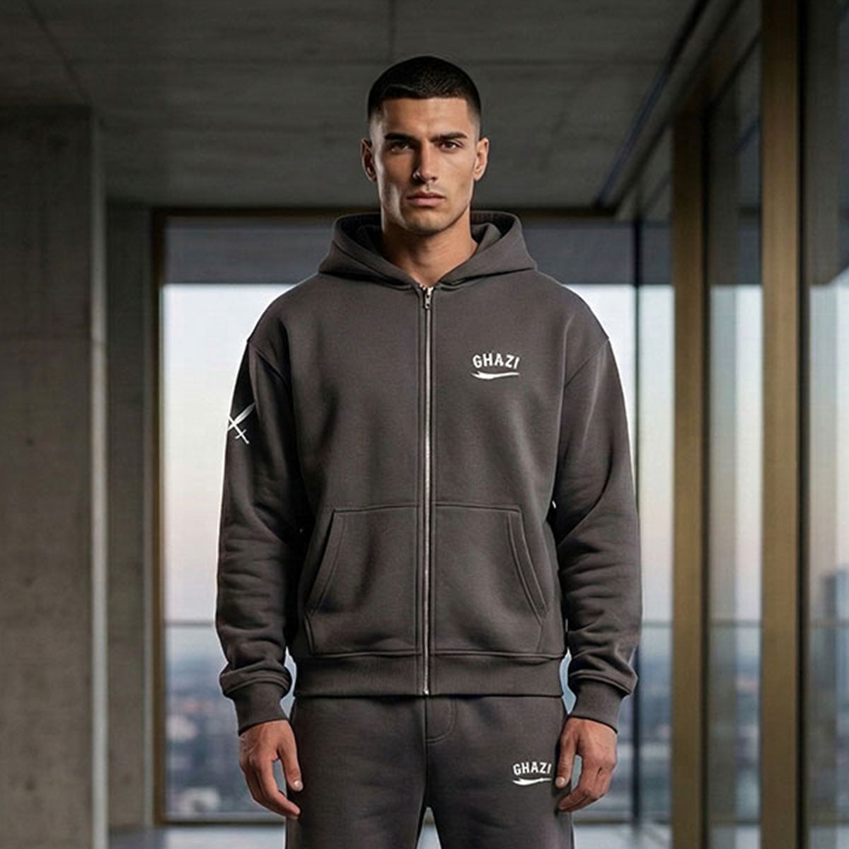 Ghazi Recon Oversized Zip-Up Hoodie