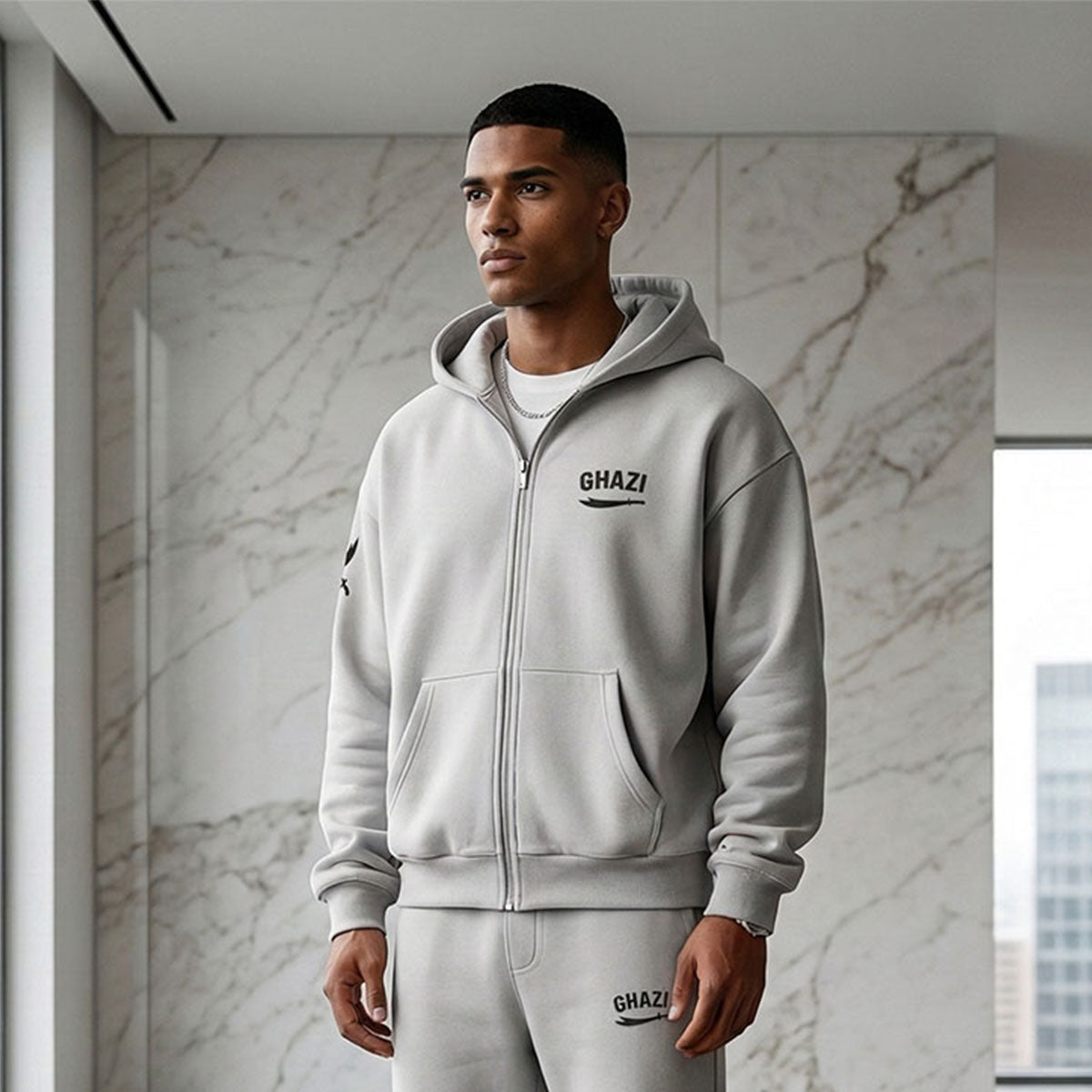 Ghazi Recon Oversized Zip-Up Hoodie