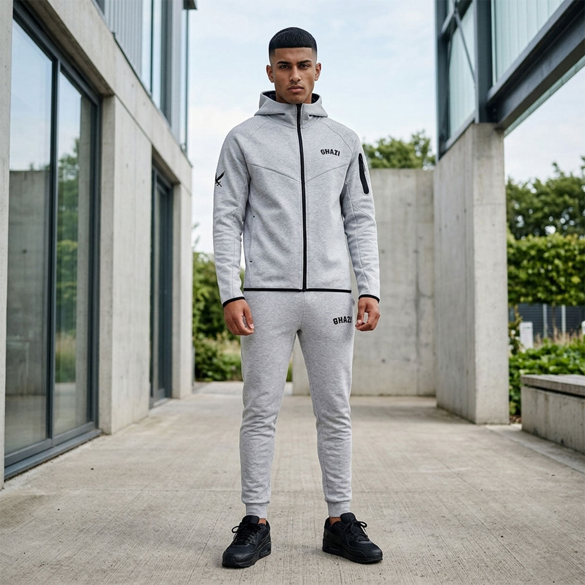 Ghazi Core Tech-Fit Full Zip Hoodie & Joggers Set – Ghazi Online