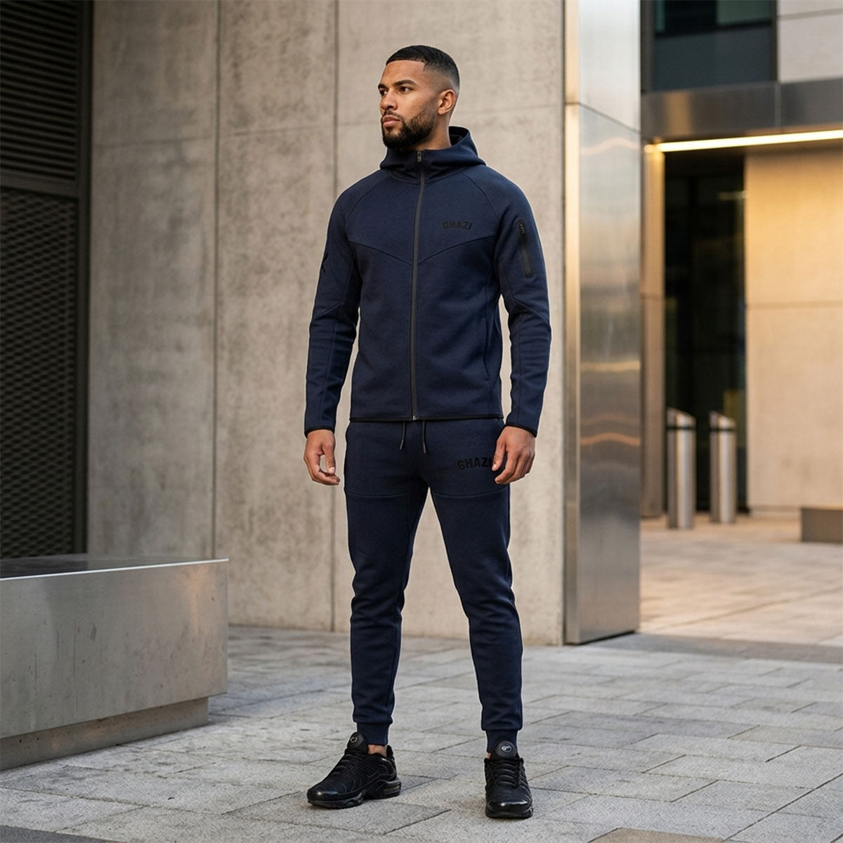 Ghazi Core Tech-Fit Full Zip Hoodie & Joggers Set – Ghazi Online