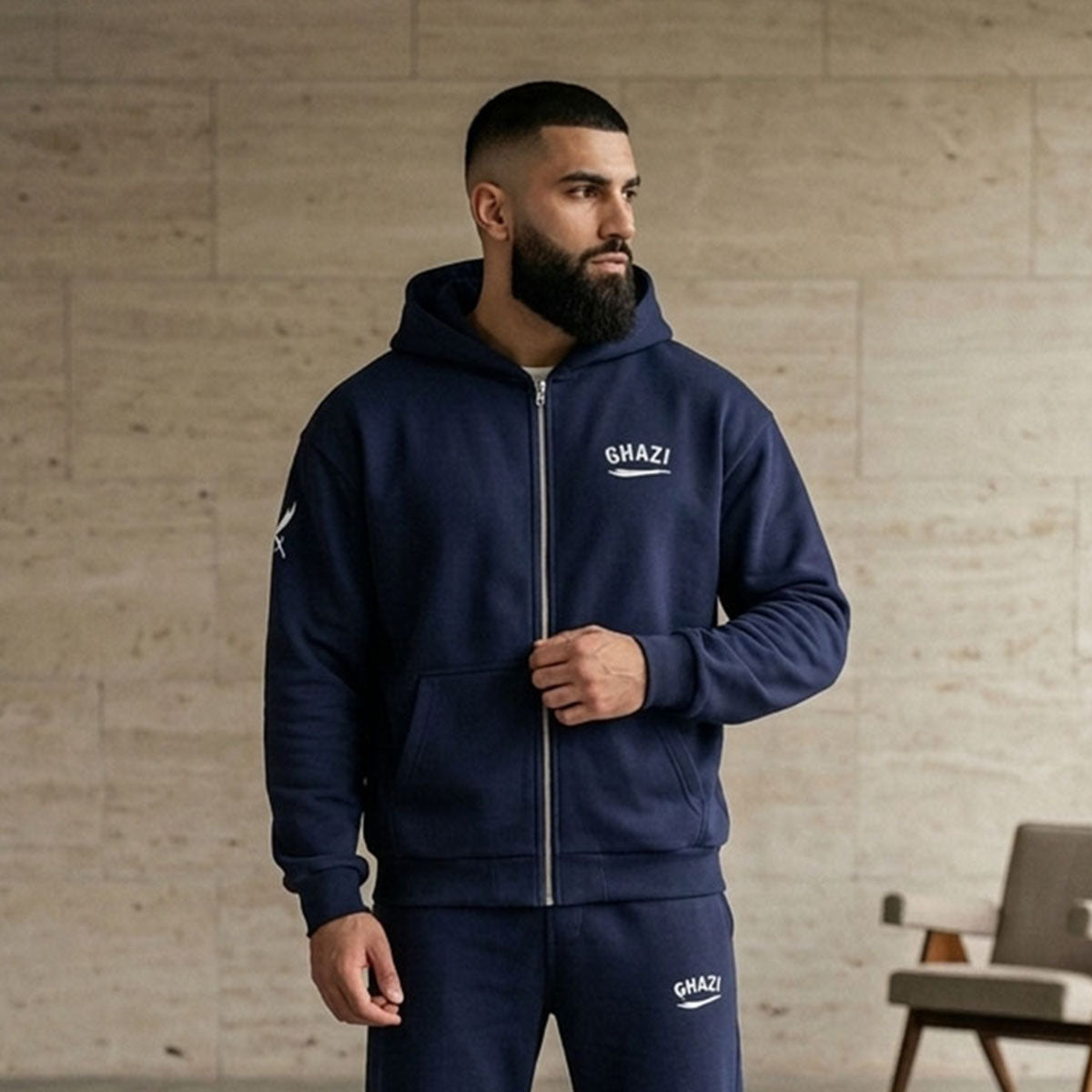 Ghazi Recon Oversized Zip-Up Hoodie