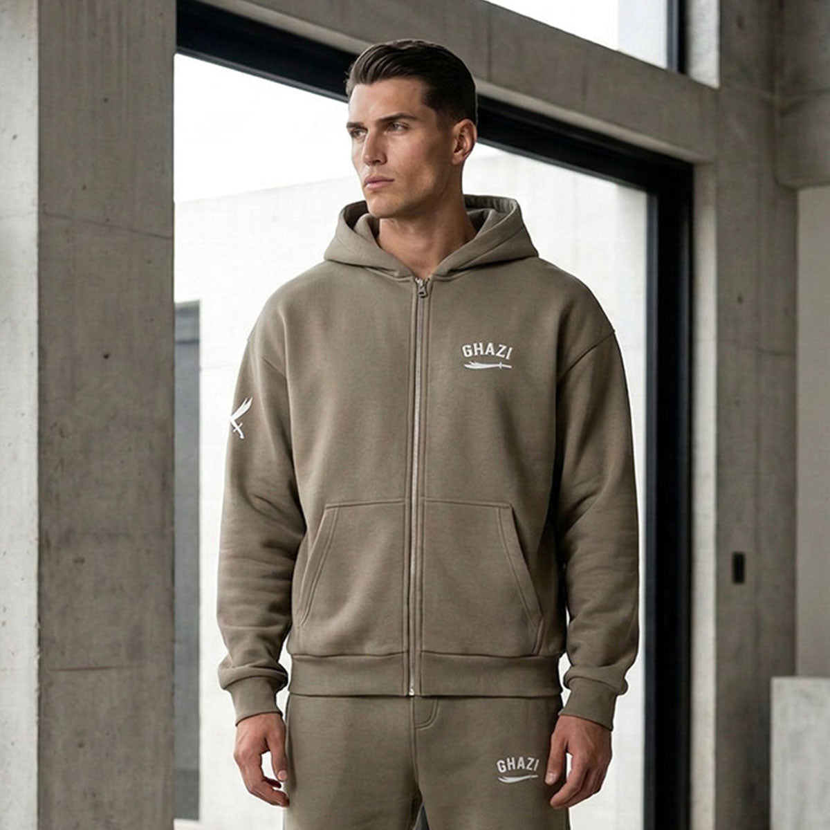Ghazi Recon Oversized Zip-Up Hoodie