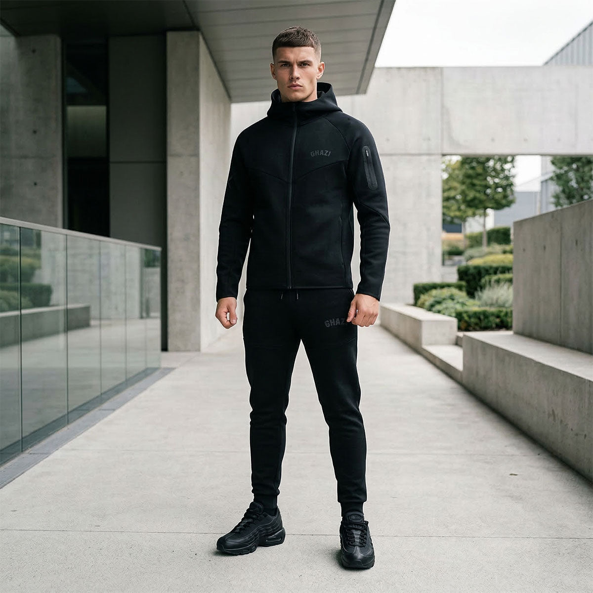Ghazi Core Tech-Fit Full Zip Hoodie & Joggers Set