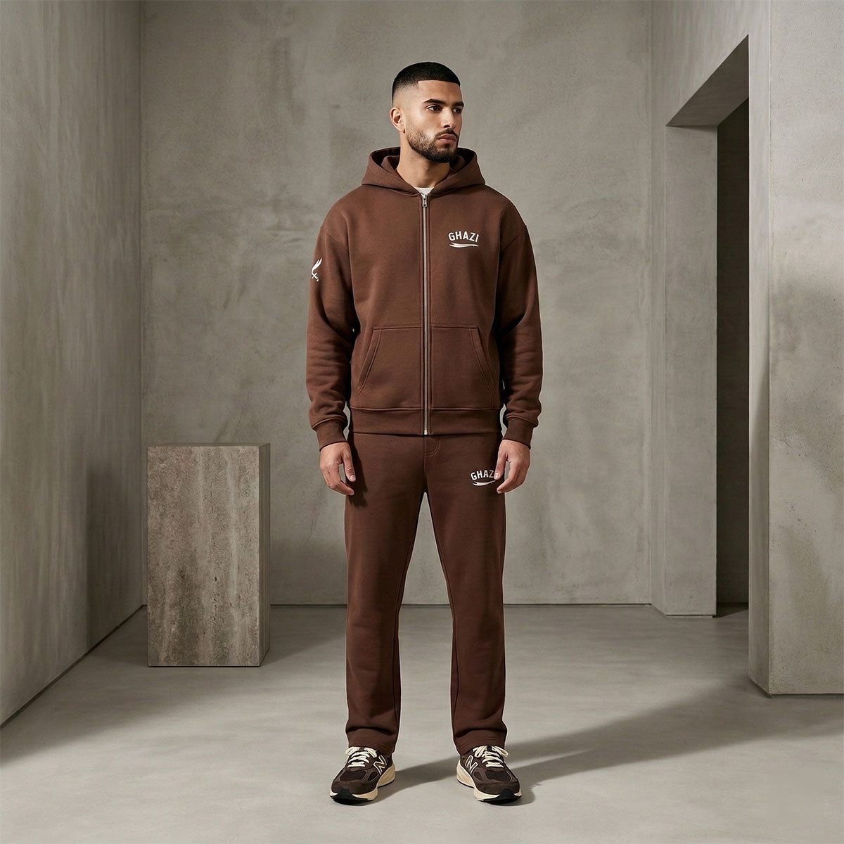 Ghazi Recon Oversized Zip-Up Hoodie & Track Pants Set