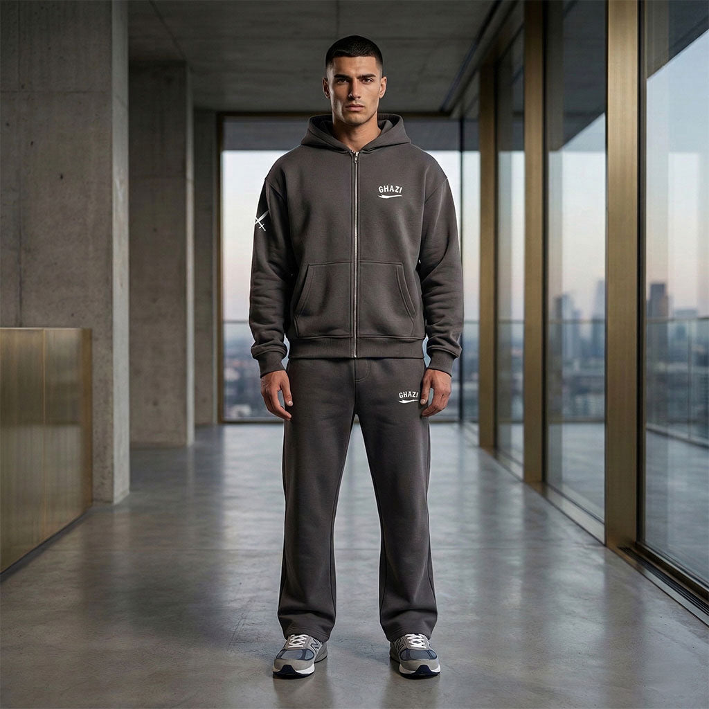Ghazi Recon Oversized Zip-Up Hoodie & Track Pants Set