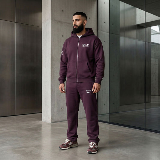 Ghazi Recon Oversized Zip-Up Hoodie & Track Pants Set