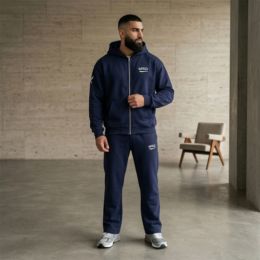 Ghazi Recon Oversized Zip-Up Hoodie & Track Pants Set