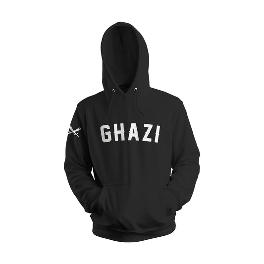 Ghazi Signature Embroidered Premium Black Hoodie